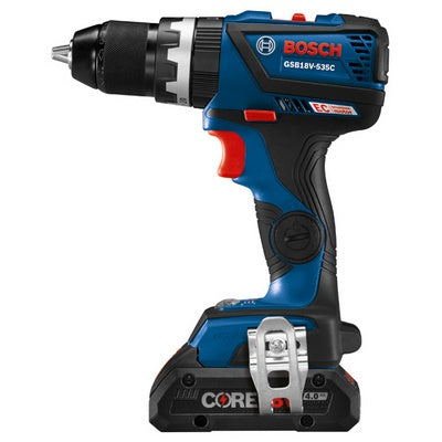 18V EC Brushless Connected-Ready Compact Tough 1/2 In. Hammer Drill/Driver Kit with (2) CORE18V 4.0 Ah Compact Batteries