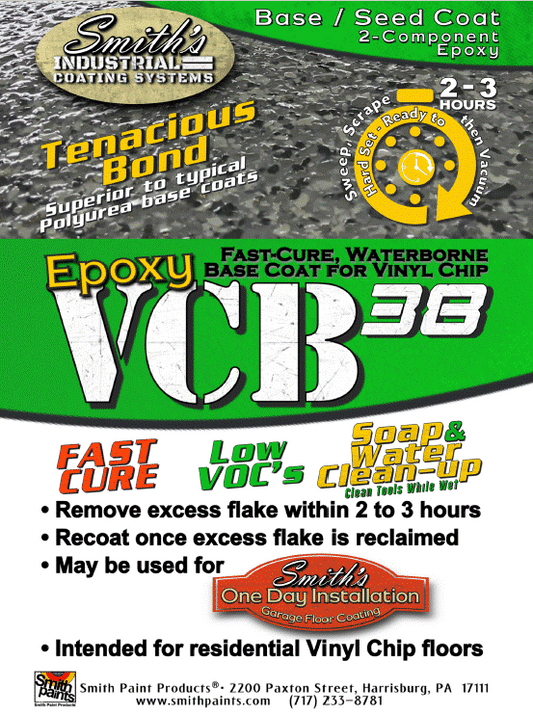 Smith’s Epoxy VCB38-2-component, low odor, low VOC, fast-curing waterborne epoxy