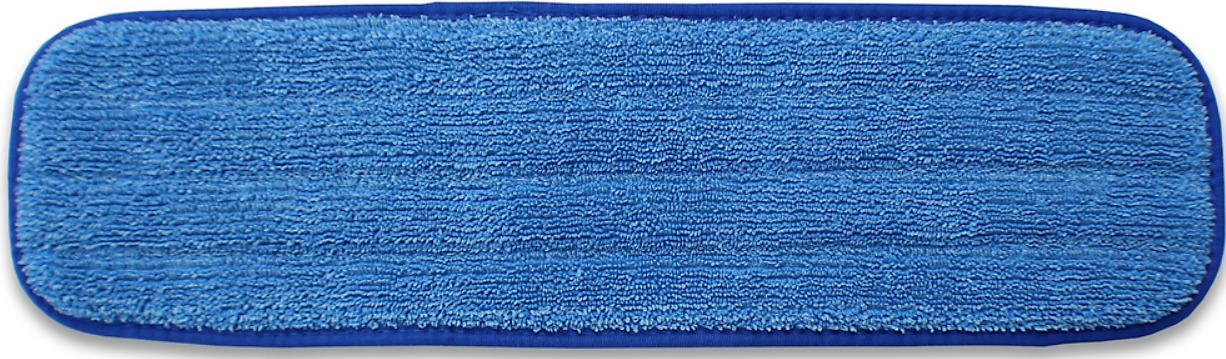 Blue Cut-Pile Microfiber Hook and Loop Wet/Dry Mopping Pad