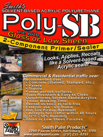 Smith’s Poly-SB Solvent-based 2-Component Acrylic / Polyurethane Sealer