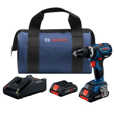 18V EC Brushless Connected-Ready Compact Tough 1/2 In. Hammer Drill/Driver Kit with (2) CORE18V 4.0 Ah Compact Batteries
